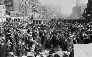 19th Amendment Prints: Women's Suffrage parade on the day before Woodrow Wilson's inauguration