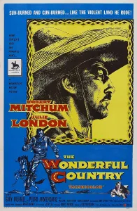 Sombrero Prints: THE WONDERFUL COUNTRY, US poster art, Robert Mitchum, 1959
