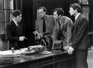 Courtroom Prints: THEY WON'T FORGET, Claude Rains, Elliott Sullivan, Wilmer Hines, Trevor Bardette, 1937