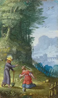 Container Prints: Wooded Landscape with Christ Appearing to Mary Magdalene as a Gardener