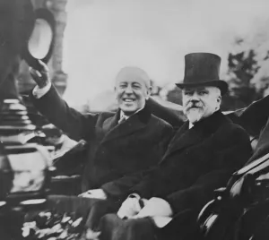 Peace Treaty Prints: Woodrow Wilson (1856-1924) and Raymond Poincar (1860-1934)