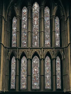 Glass And Enamelware Prints: Worcester Cathedral. 1084-1375