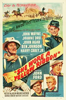 Agar Prints: SHE WORE A YELLOW RIBBON, top from left: John Wayne