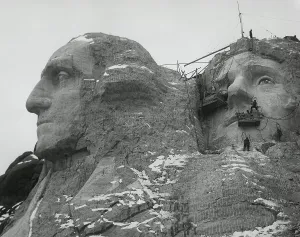Granite Prints: Work continues at Mt. Rushmore in winter