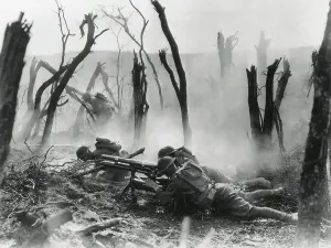 Wreckage Prints: World War 1. American gun crew from the 23rd Infantry
