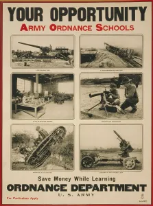 Recruitment Prints: World War 1. American recruiting poster issued in 1919 after World War 1 had ended