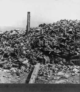 Missing Prints: World War 1: Battle of Verdun. Human bones were the ghastly mementos of battle at Verdun
