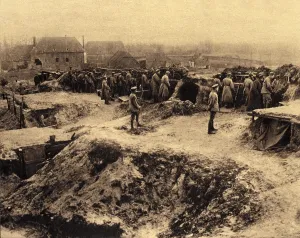 January Prints: World War 1. German outpost in the Hilly Region of Craonne