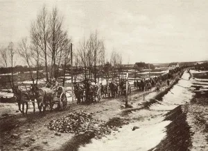 January Prints: World War 1. German transport column