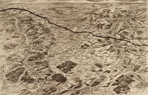 American Military Prints: World War 1: Map of the Battle of St. Mihiel. U.S