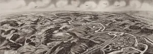 Images Dated 20th March 2013: World War 1 Map of the Verdun Battlefield