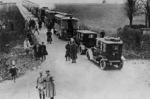 January Prints: World War 1. Paris taxi cabs