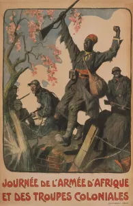 Images Dated 6th February 2013: World War 1. Poster celebrating the French African and Colonial forces fighting on the Western Front