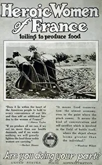 December Prints: World War 1 poster showing hardship in France