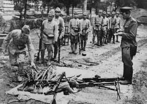 Russians Prints: World War 2 surrender of Japanese troops to Russian soldiers in Manchuria