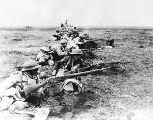 Trench Prints: World War I, British and French Troops side by side