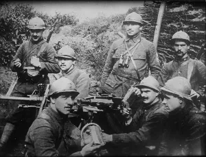 Ammunition Prints: World War I, French soldiers prepare ammo, circa 1914-1918