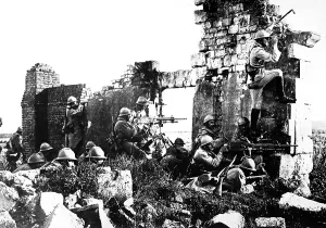 Anonymous Group Portraits Prints: World War I French troopers under General Gouraud