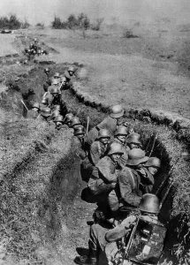 Trench Prints: World War I: German Shock Troops, circa 1917. Courtesy: CSU Archives/Everett Collection