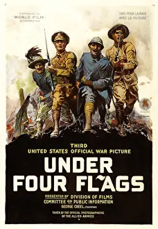 Images Dated 18th December 2007: World War I movie poster for 'Under Four Flags