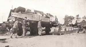 Halftone Prints: World War I, pieces of airplanes that have crashed being shipped back to an assembly station for reuse