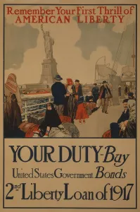 Bonds Prints: World War I poster aimed at recent American immigrants