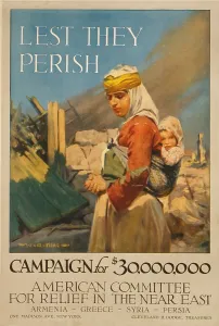 Syria Prints: World War I poster. Lest they perish Campaign for $30