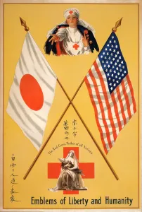 Red Cross Prints: World War I, Poster showing two Red Cross nurses