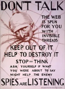 Graphic Design Prints: World War I, United States poster of Kaiser Wilhelm II as a spider