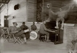 Taxidermy Prints: World War I, U.S. Army jazz band, circa 1914-1918
