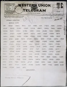 Mexico Prints: World War I. Zimmermann Telegram