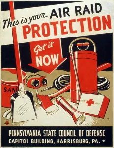 Images Dated 10th February 2009: World War II. This is your air raid protection Get it now