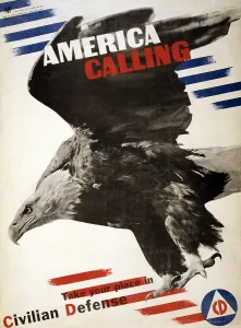 Recruitment Prints: World War II, America Calling'. Civil Defense recruitment poster, c. 1942