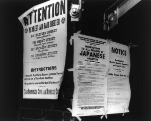 Camps Prints: Three World War II public notices posted in San Francisco