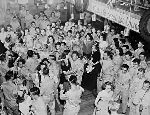Dance Hall Prints: World War II, U.S. soldiers dancing