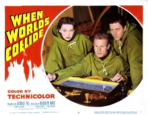 April Prints: WHEN WORLDS COLLIDE, Barbara Rush, Richard Derr, Peter Hanson, 1951
