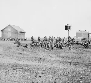 Images Dated 27th January 2009: Wounded African-American soldiers with Army of the James
