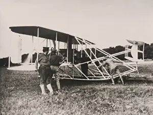 Technology Prints: Wright Model A airplane on the field for Army flight trials at Fort Meyer