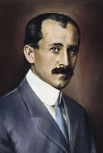 WRIGHT, Orville (1871-1948). Oil on canvas. AISA/Everett Collection**US SALES ONLY**