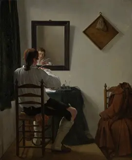 Years Old Prints: A Writer Trimming his Pen, by Jan Ekels (II)