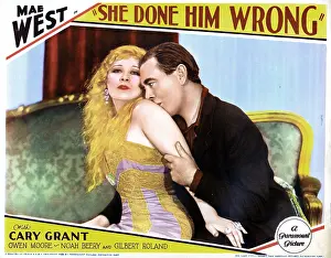 SHE DONE HIM WRONG, from left, Mae West, Owen Moore, 1933