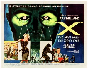 Trending: X: THE MAN WITH THE X-RAY EYES, bottom right: Ray Milland, poster art, 1963