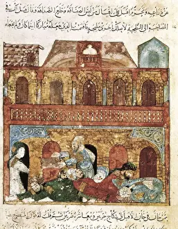Yahya Ibn Mahmud Al Wasiti Prints: Yahya ibn Mahmud al-Wasiti; Hariri