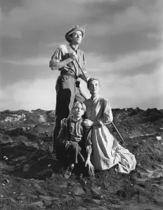 Films By Clarence Brown Prints: THE YEARLING, from left: Gregory Peck, Claude Jarman, Jr. Jane Wyman, 1946