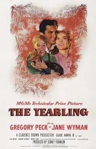 Family Prints: THE YEARLING, US poster art, from left: Claude Jarman Jr. Gregory Peck, Jane Wyman, 1946