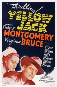 Virginia Prints: YELLOW JACK, US poster art, from left: Virginia Bruce, Robert Montgomery, 1938
