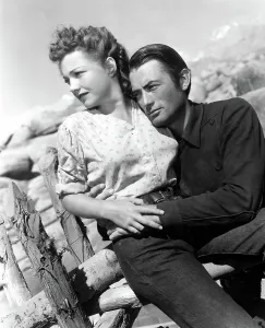 Hold In Arms Prints: YELLOW SKY, Anne Baxter, Gregory Peck, 1949