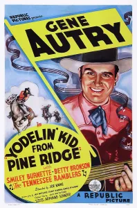 Autry Prints: YODELIN KID FROM PINE RIDGE, US poster art, Gene Autry, 1937