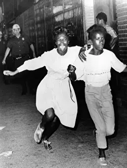 Police Prints: Two young African Americans girls