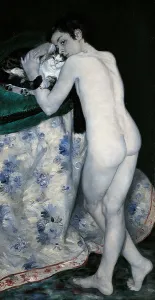 Blanket Prints: Young Boy with a Cat, by Pierre-Auguste Renoir